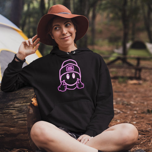 Introducing the ultimate companion for your outdoor adventures – the Happy Camper Hoodie! Designed with the enthusiastic explorer in mind, this hoodie is not just a piece of clothing; it's a declaration of joy and positivity in the great outdoors.
